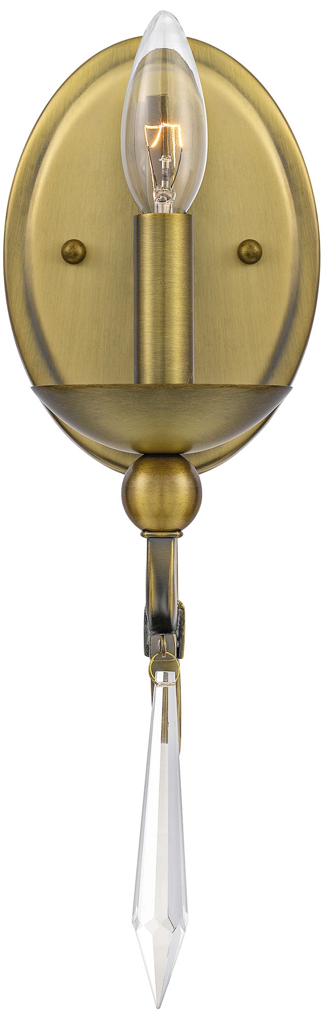 Quoizel Joules 14 1/2" High Aged Brass Wall Sconce