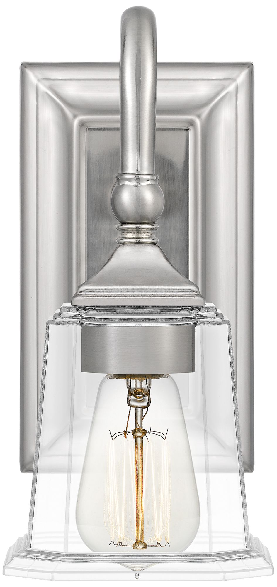 Quoizel Nicholas 10" High Brushed Nickel Wall Sconce