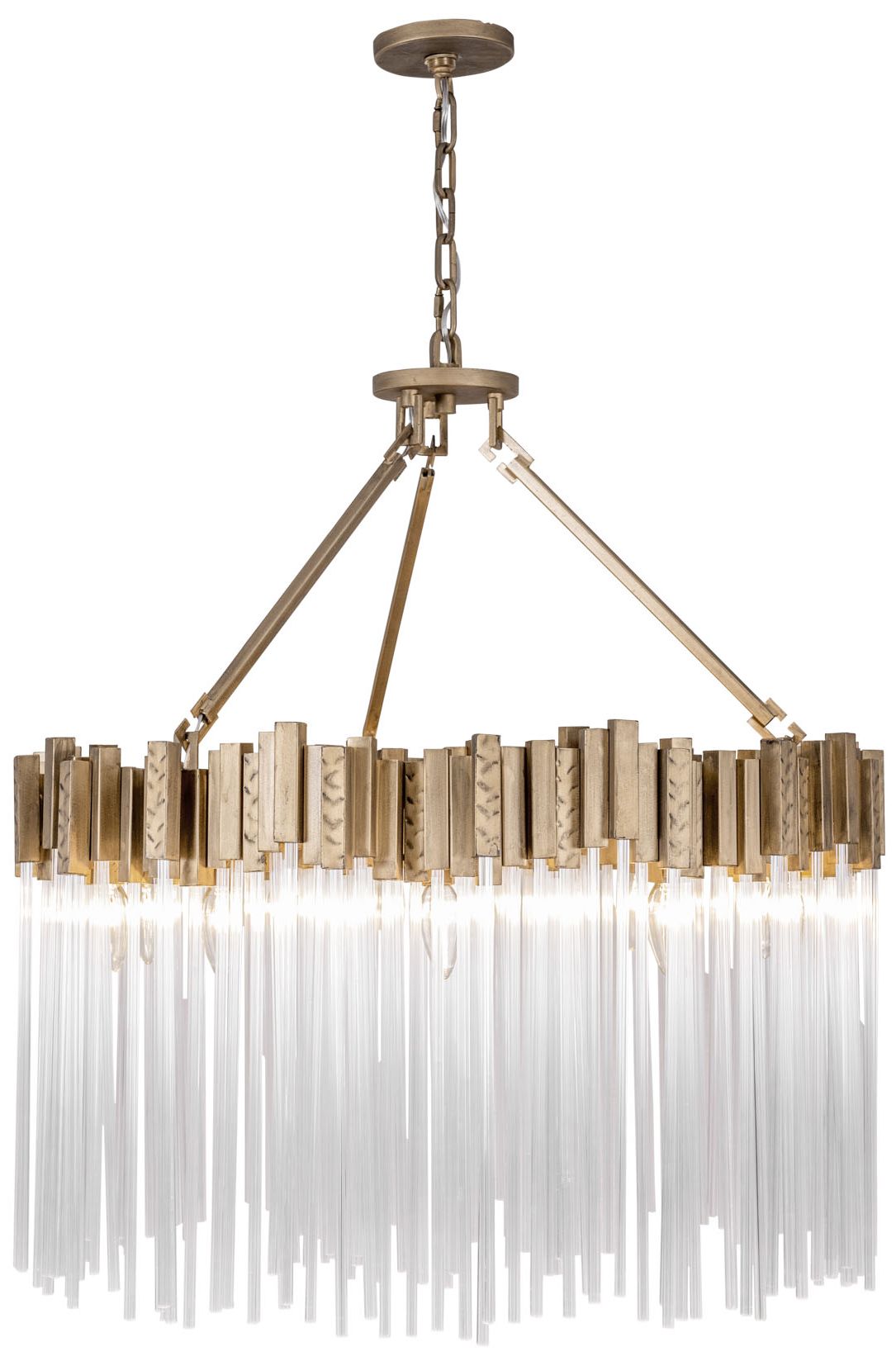 Varaluz Matrix 30" Wide Havana Gold Chandelier