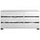 Icon 68 1/2" Wide Gloss White Wood 6-Drawer Double Dresser