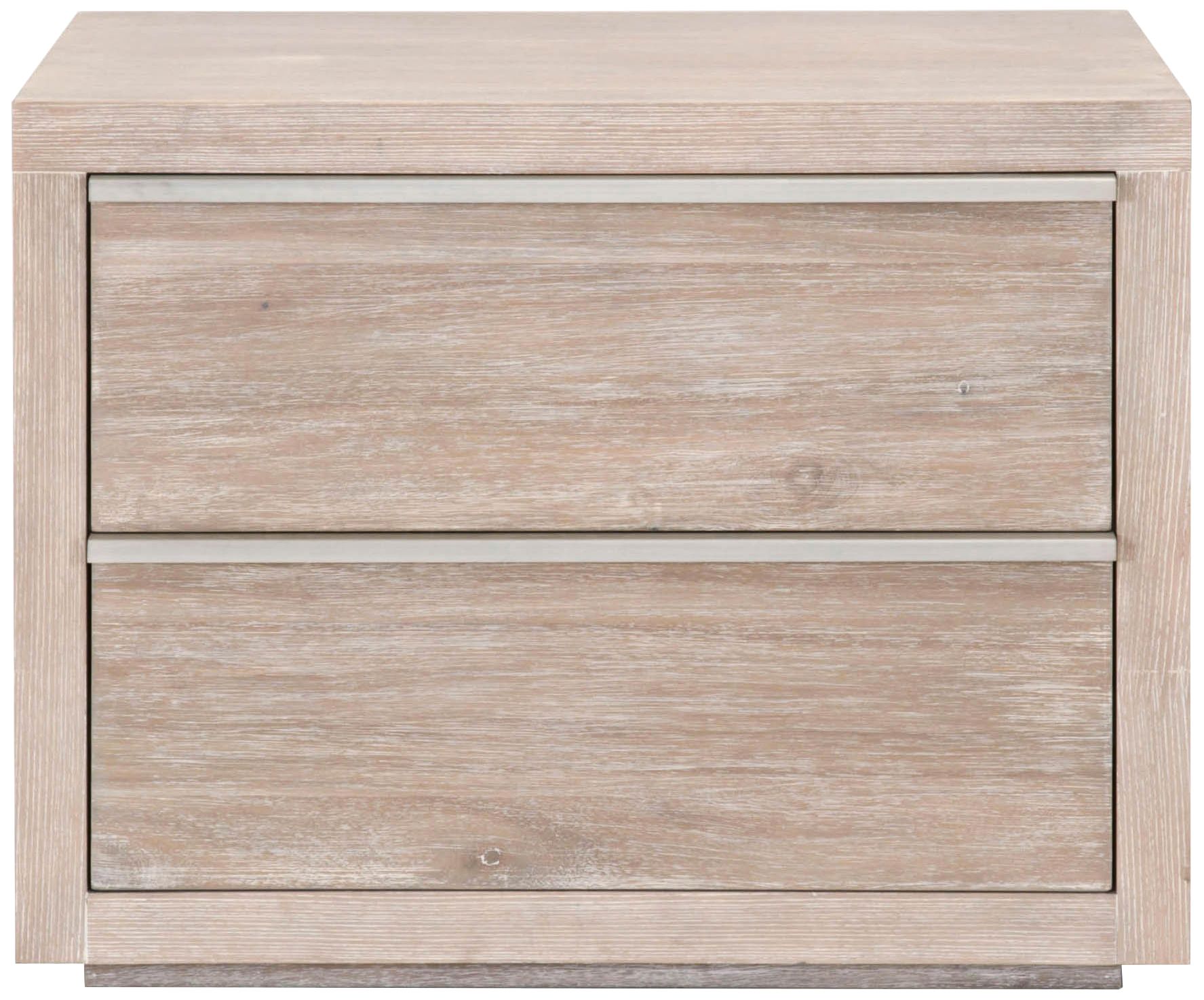 Steele 32" Wide Natural Gray 2-Drawer Nightstand