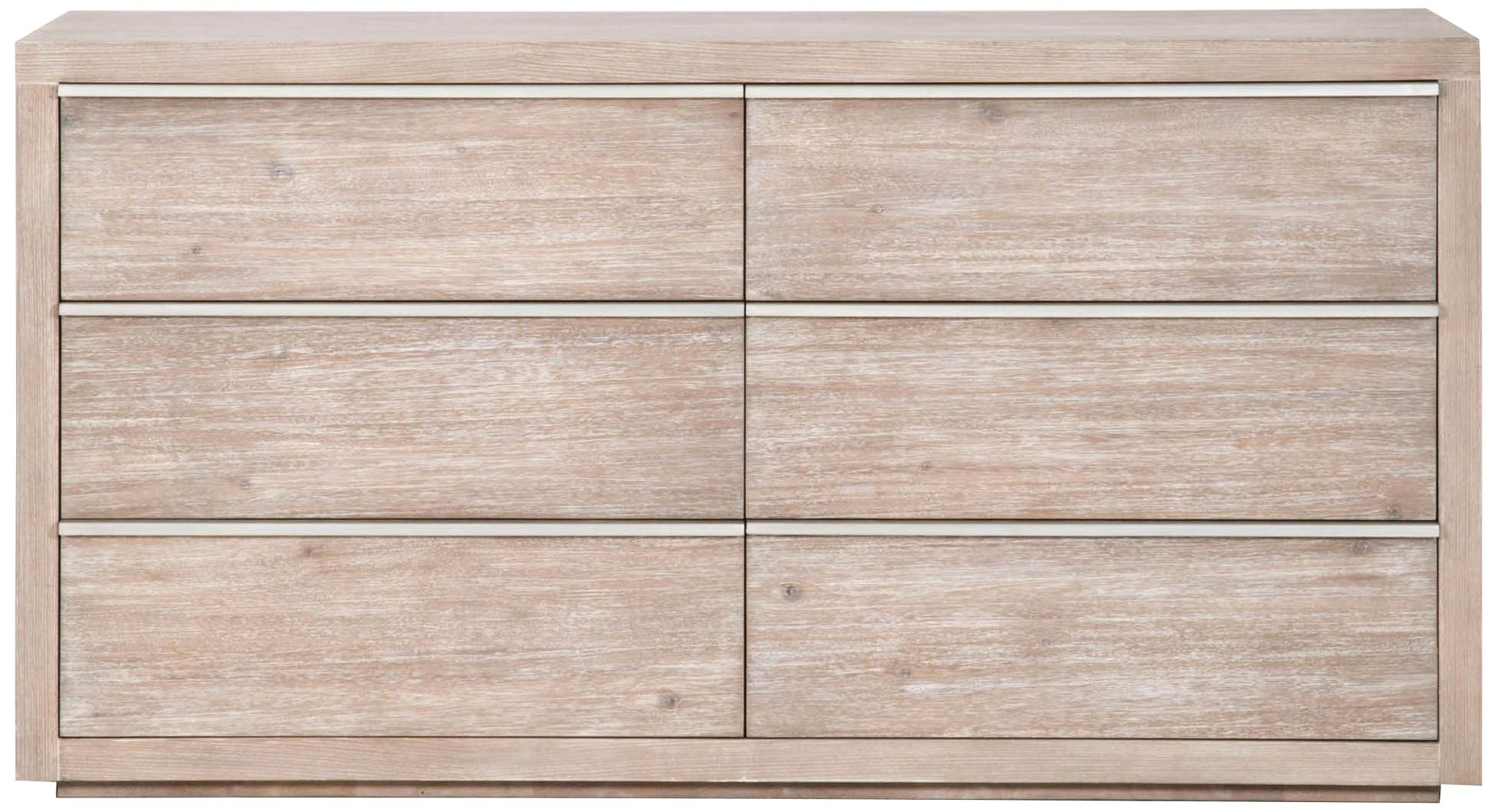 Steele 68" Wide Natural Gray 6-Drawer Dresser