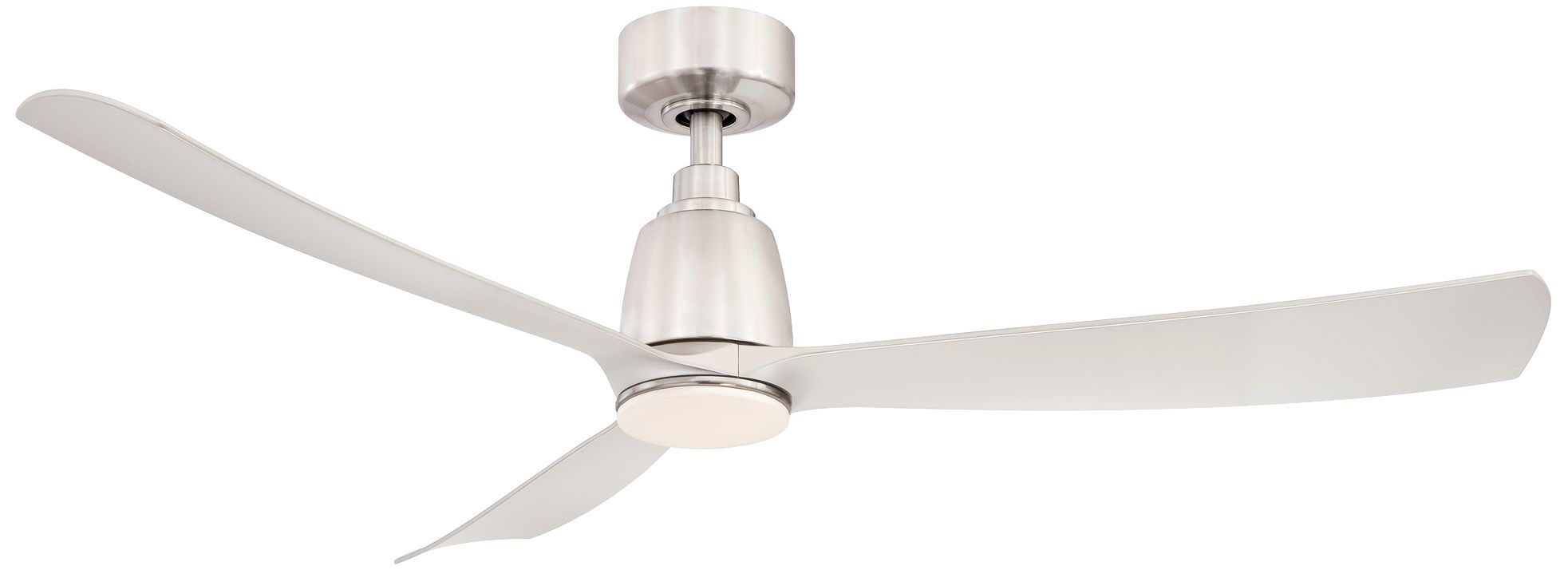 52" Fanimation Kute Brushed Nickel Damp LED Ceiling Fan
