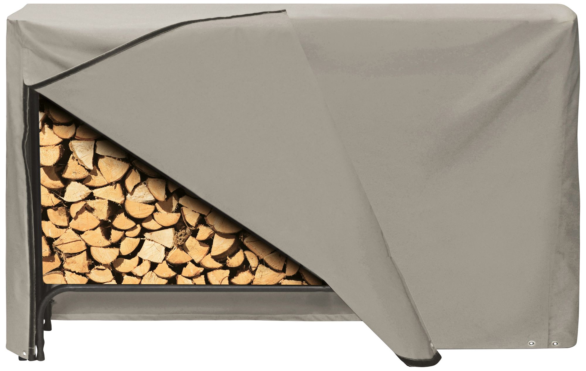 Two Dogs Designs 96" Khaki Outdoor Log Rack Cover