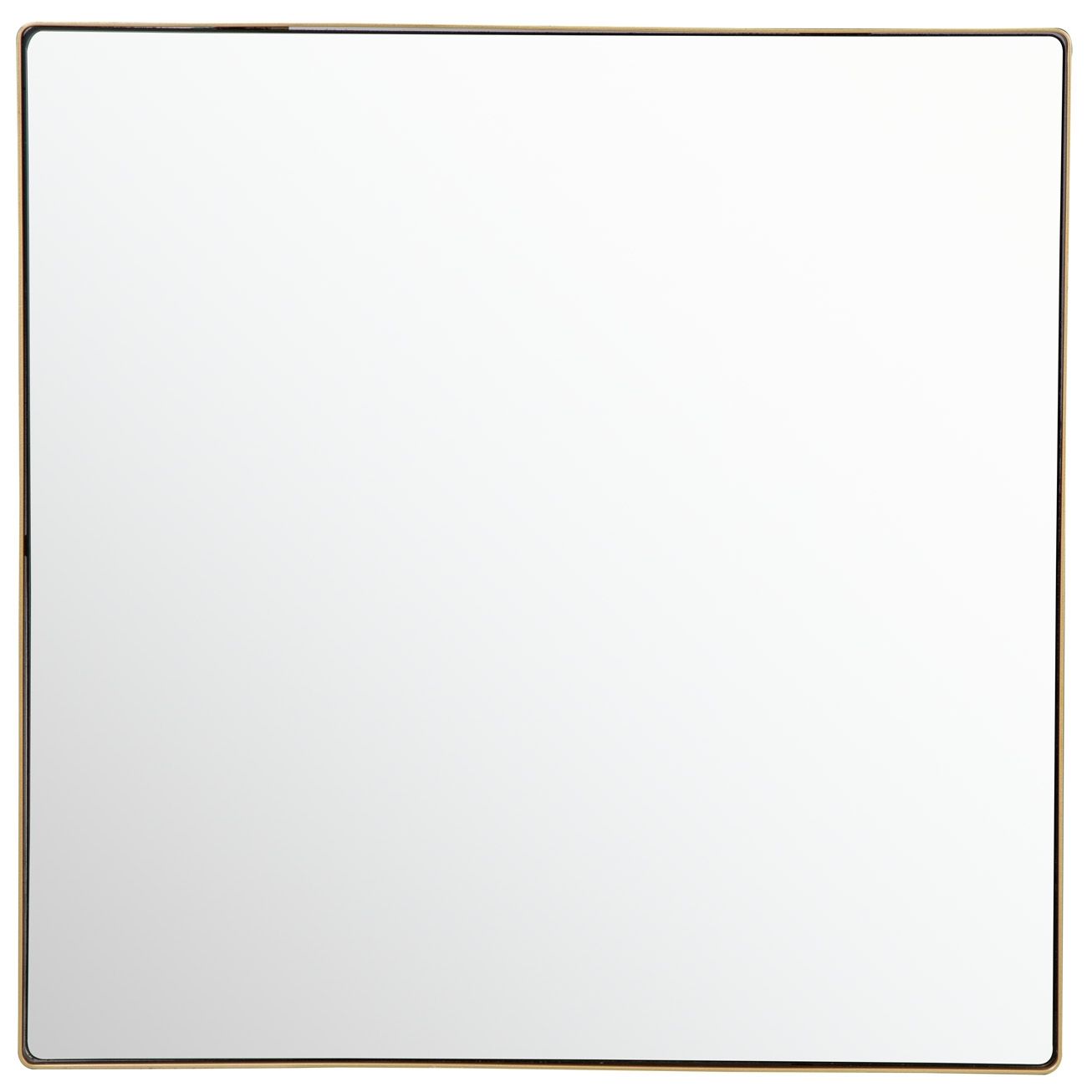 Varaluz Kye 30" X 30" Rounded Square Gold Wall Mirror
