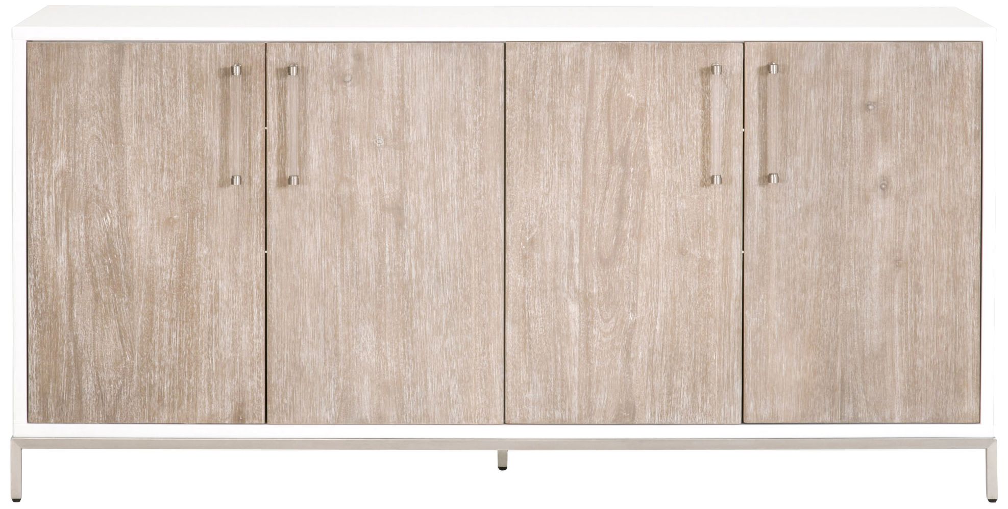 Nouveau 71 1/4"W Natural Gray Wood 2-Cabinet Media Sideboard