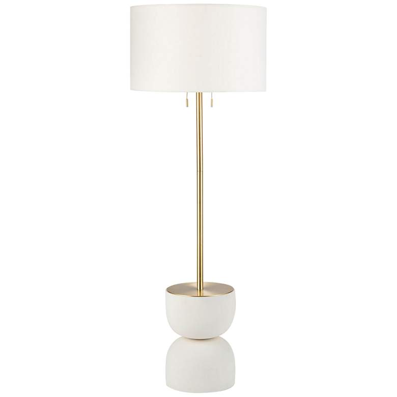 Regina Andrew Design Bruno White Plaster Floor Lamp