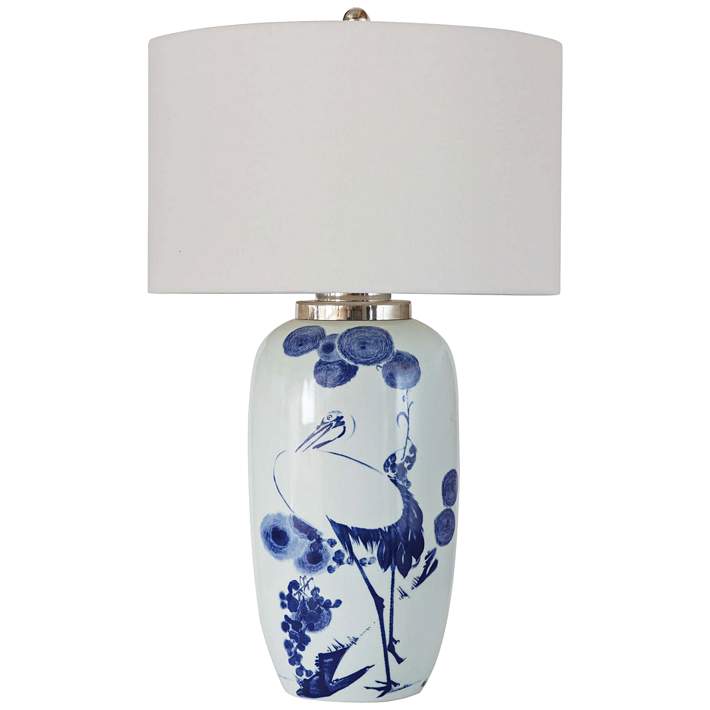 Regina Andrew Design Kyoto White And, Regina Andrew Blue Lamps
