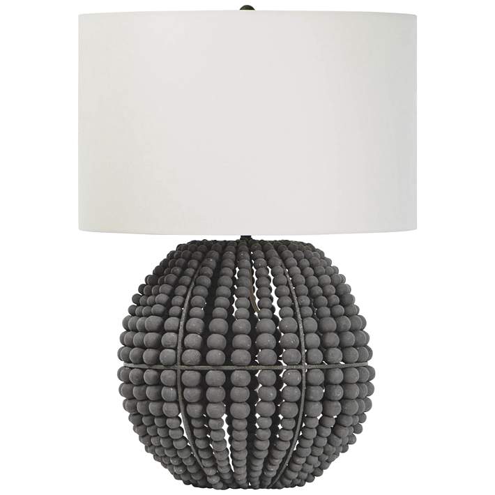 Regina Andrew Design Tropez Gray Beads, Beaded Table Lamp Bases