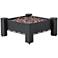Paisley 30" Wide Dark Charcoal Square Outdoor Gas Fire Pit