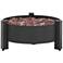Paisley 31 1/2"W Dark Charcoal Round Outdoor Gas Fire Pit