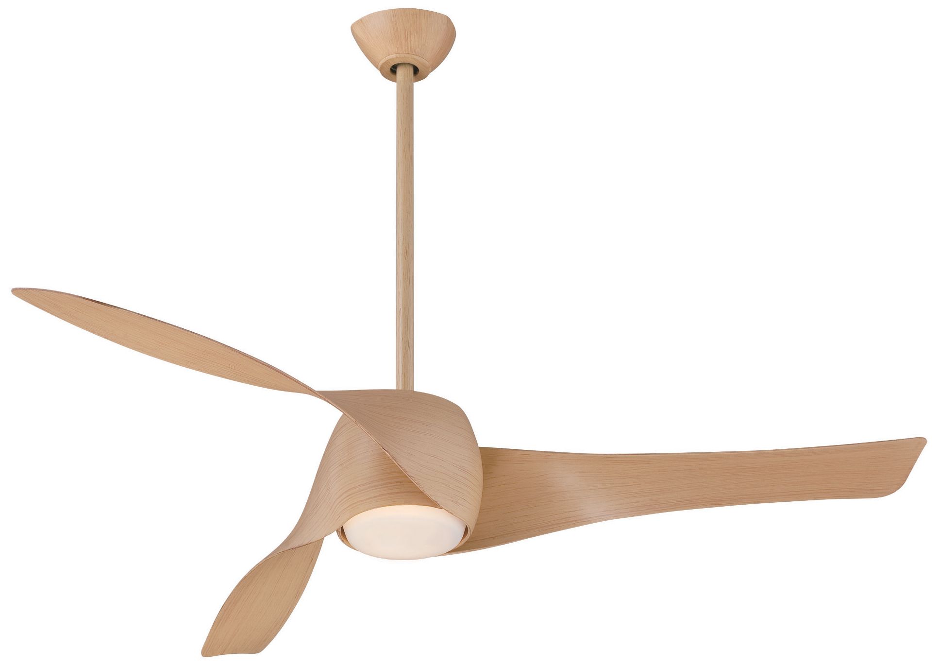 58" Artemis Maple Finish Modern LED Smart Ceiling Fan