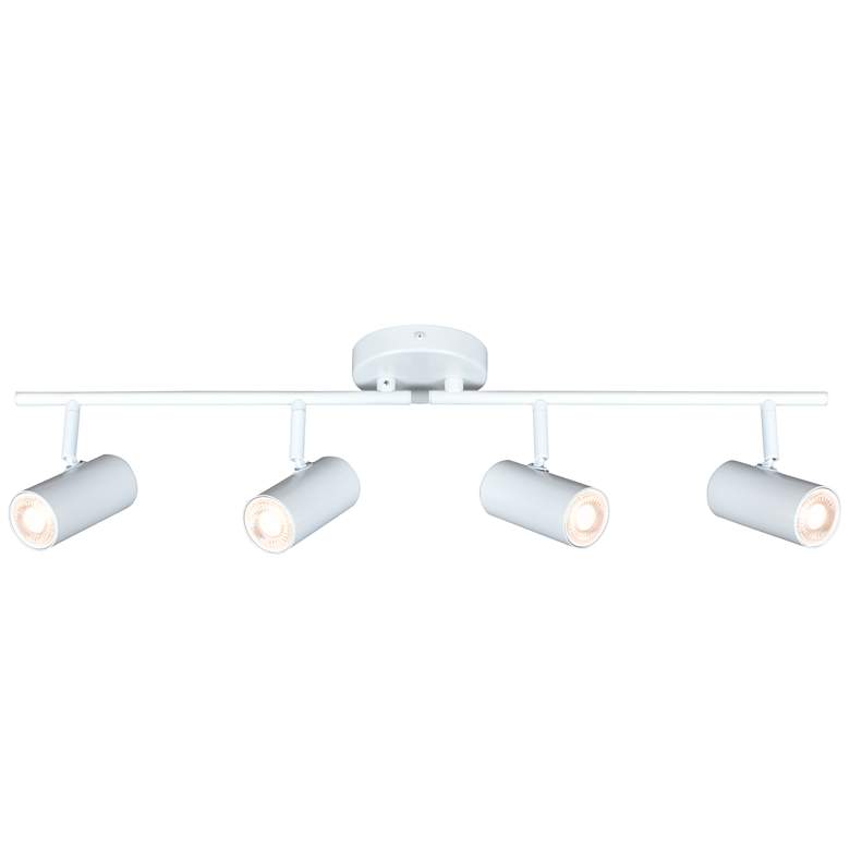 Image 1 Pro Track Galena 4-Light White Adustable LED Track Fixture