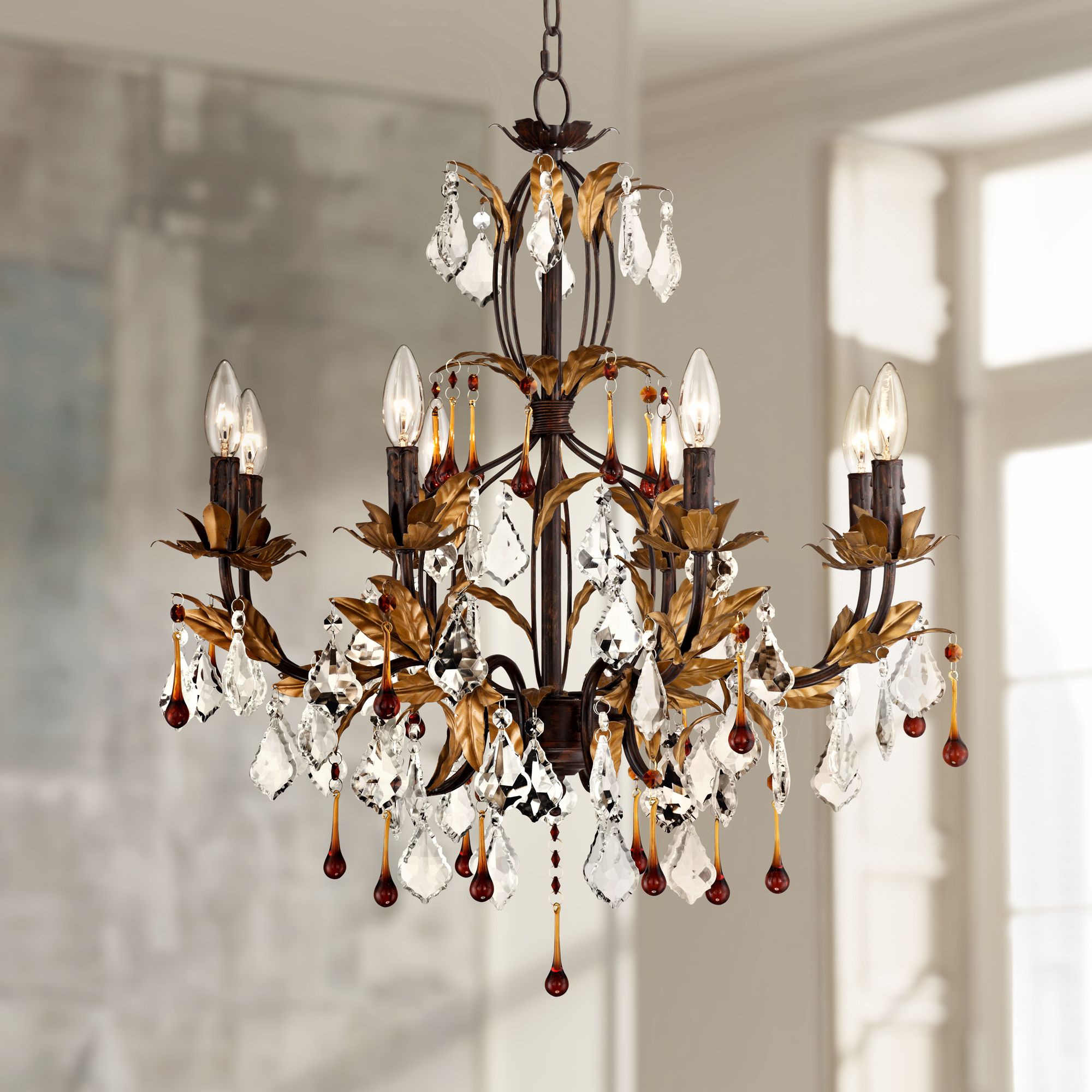 Kathy Ireland Venezia Gold 8Light 26" Wide Chandelier 736101230205 eBay