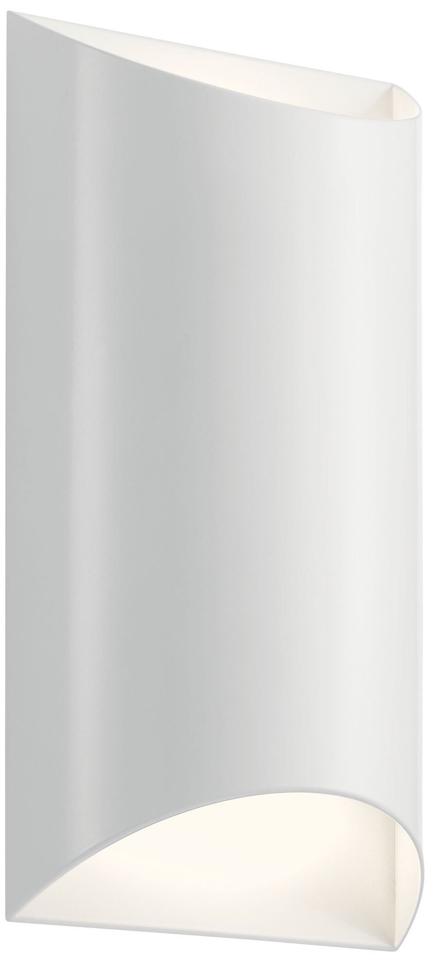 Kichler Wesley 13 3/4" High White Led Outdoor Wall Light