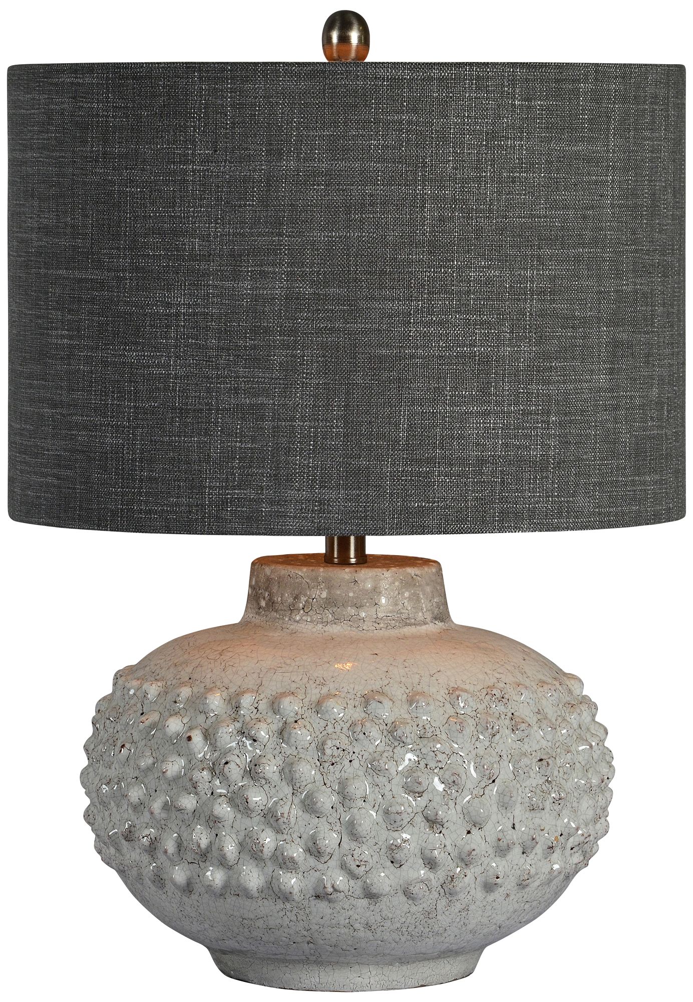 white concrete table lamp