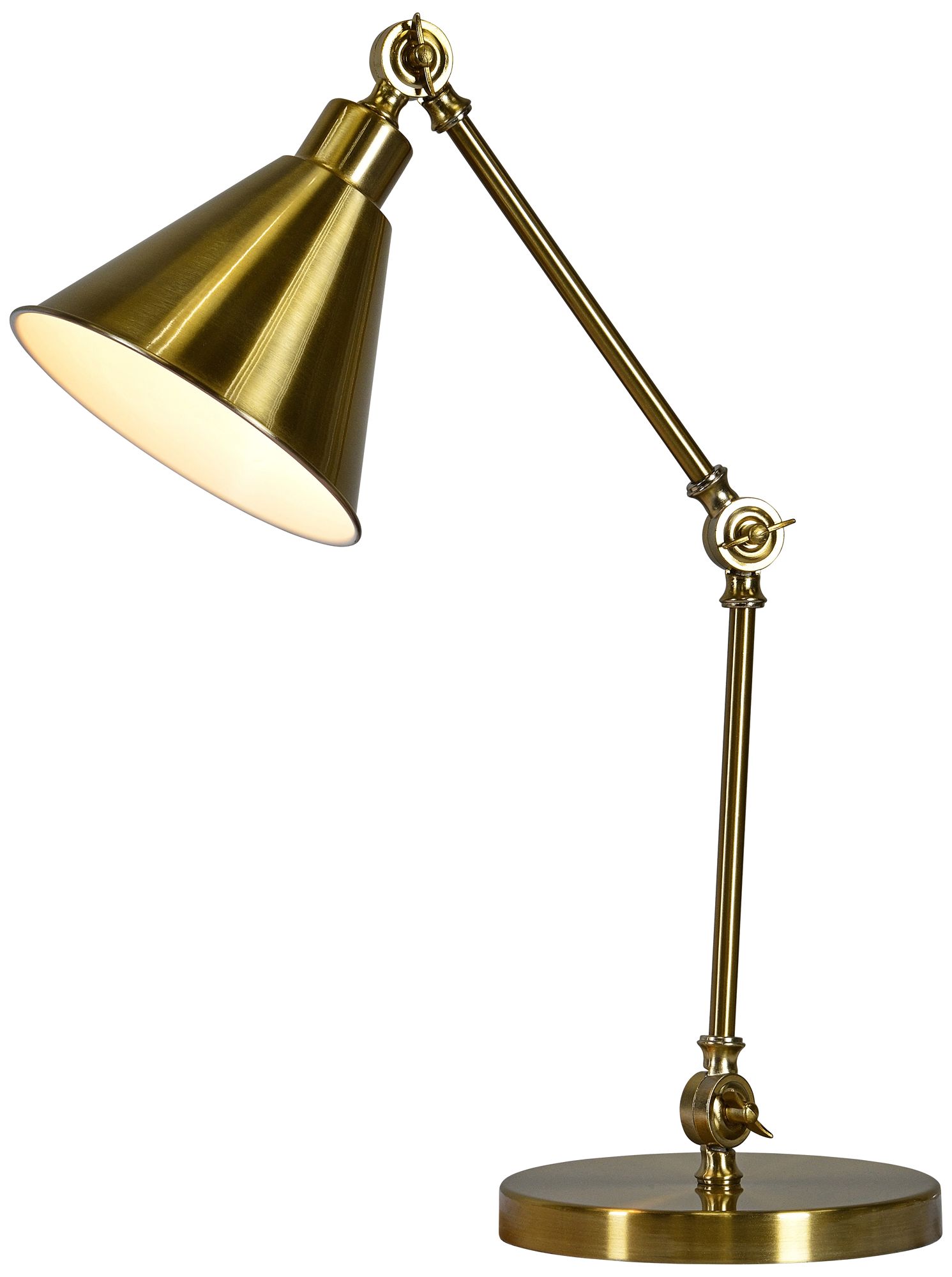 brass study lamp