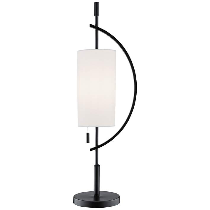 Lite Source Renessa Black And White, Black And White Modern Table Lamp