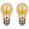 75W Equivalent Amber 8W LED Dimmable Standard A15 2-Pack