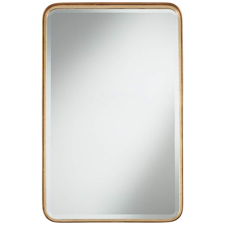 Uttermost Andi Gold 24&quot; x 38 1/4&quot; Rounded Edge Mirror