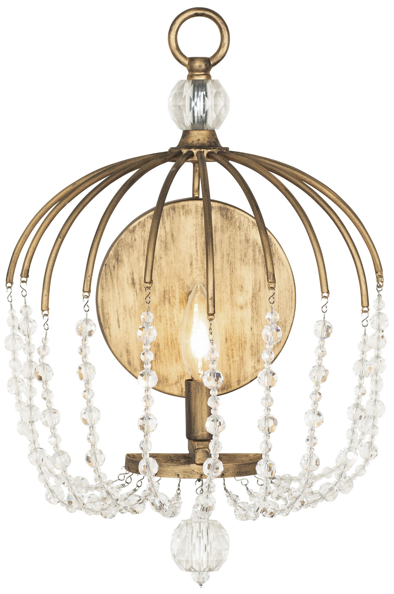 Varaluz Voliere 17" High Havana Gold Wall Sconce