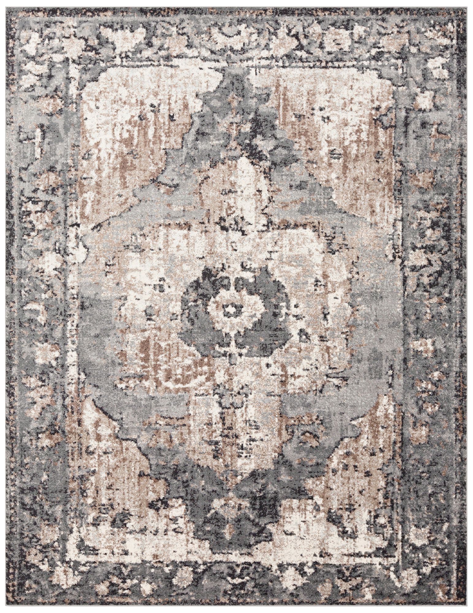 Surya Chelsea CSA-2304 8'x10' Charcoal and Ivory Area Rug