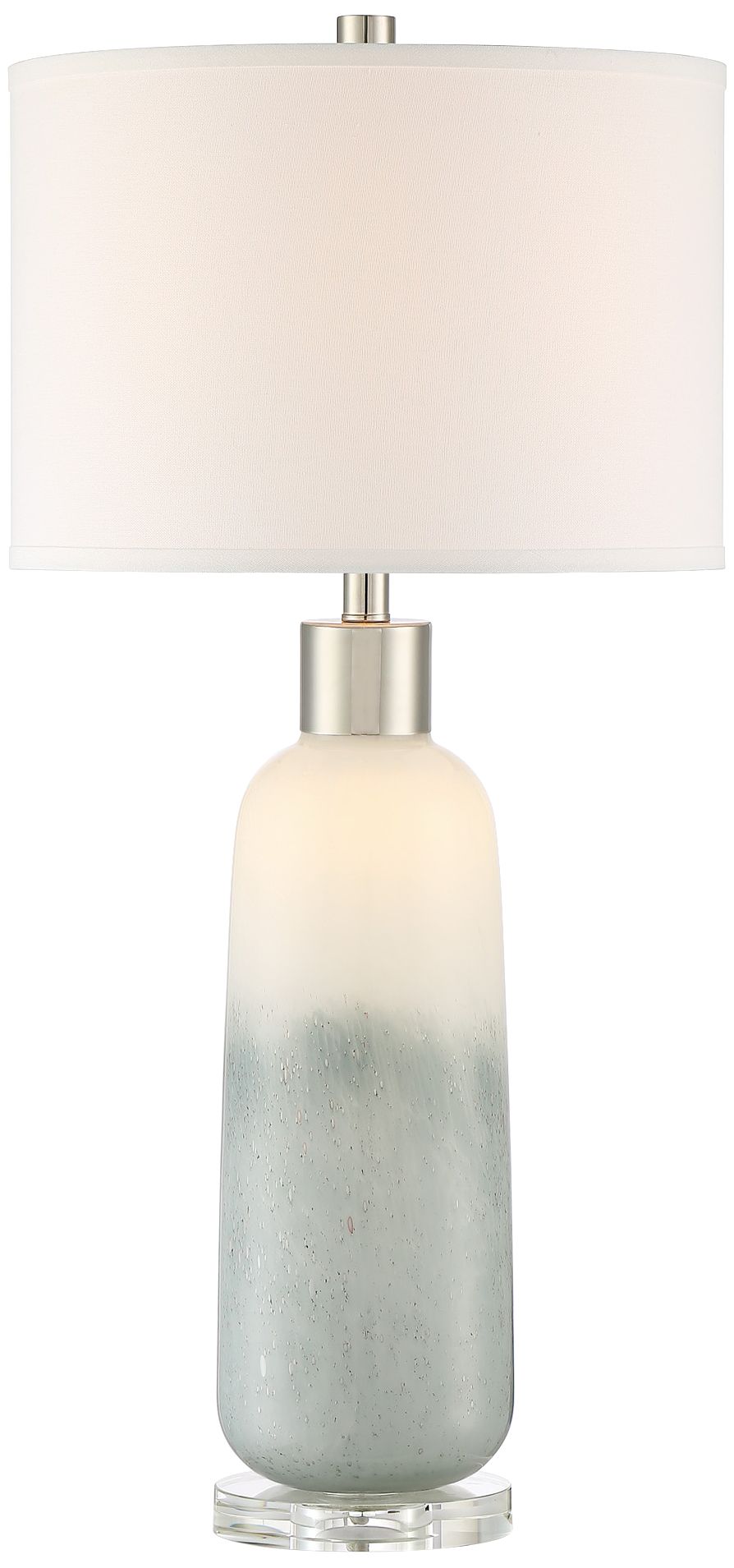 Lite Source Mouna Jade Glass Modern Table Lamp with Night Light