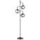 Lite Source Kaira Gunmetal 3-Light Floor Lamp