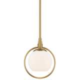 Possini Euro Carlyn 8 3/4&quot; Wide Gold and Glass Orb Mini Pendant Light