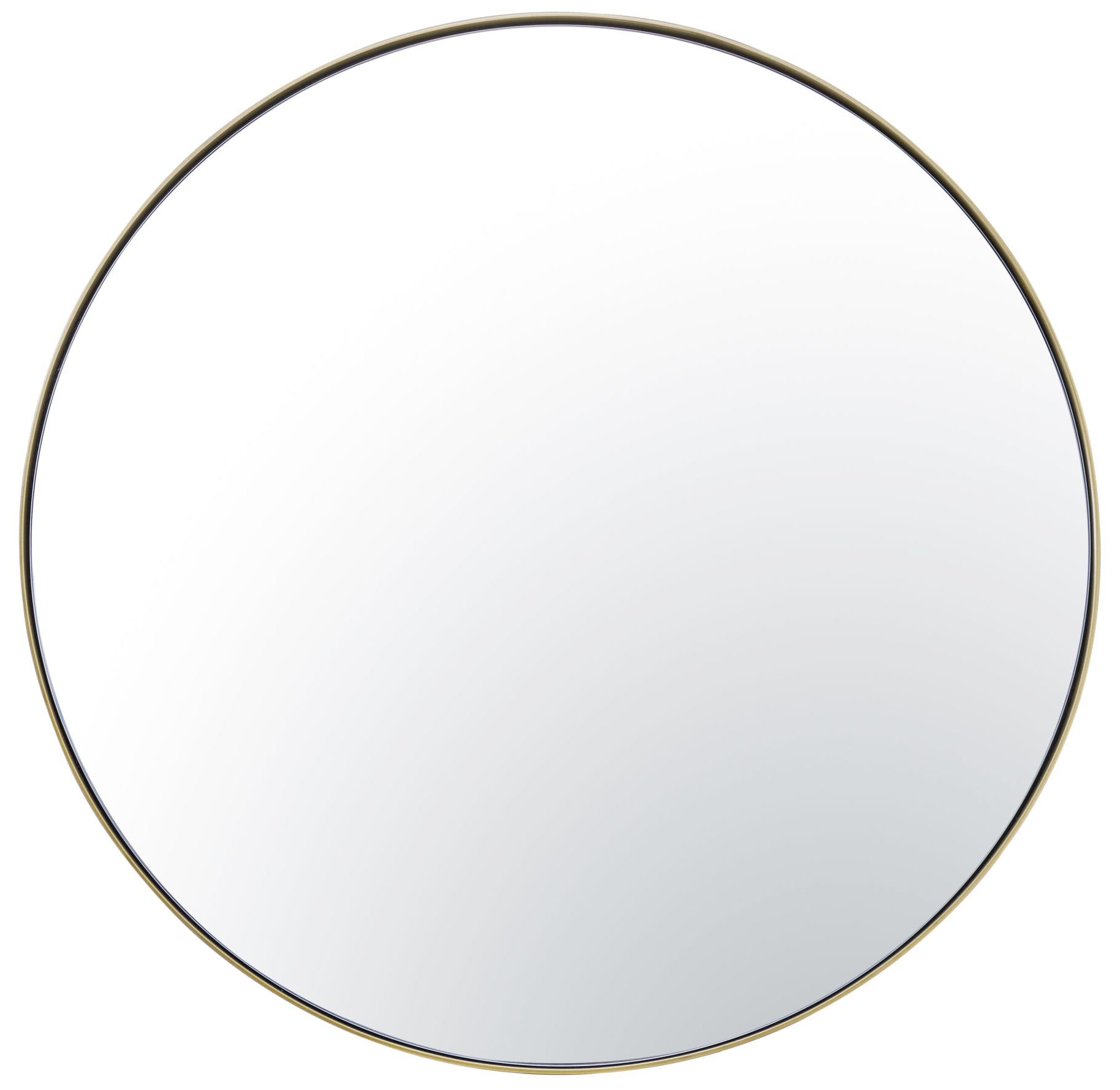 Varaluz Tablet 30-in Round Wall Mirror - Gold