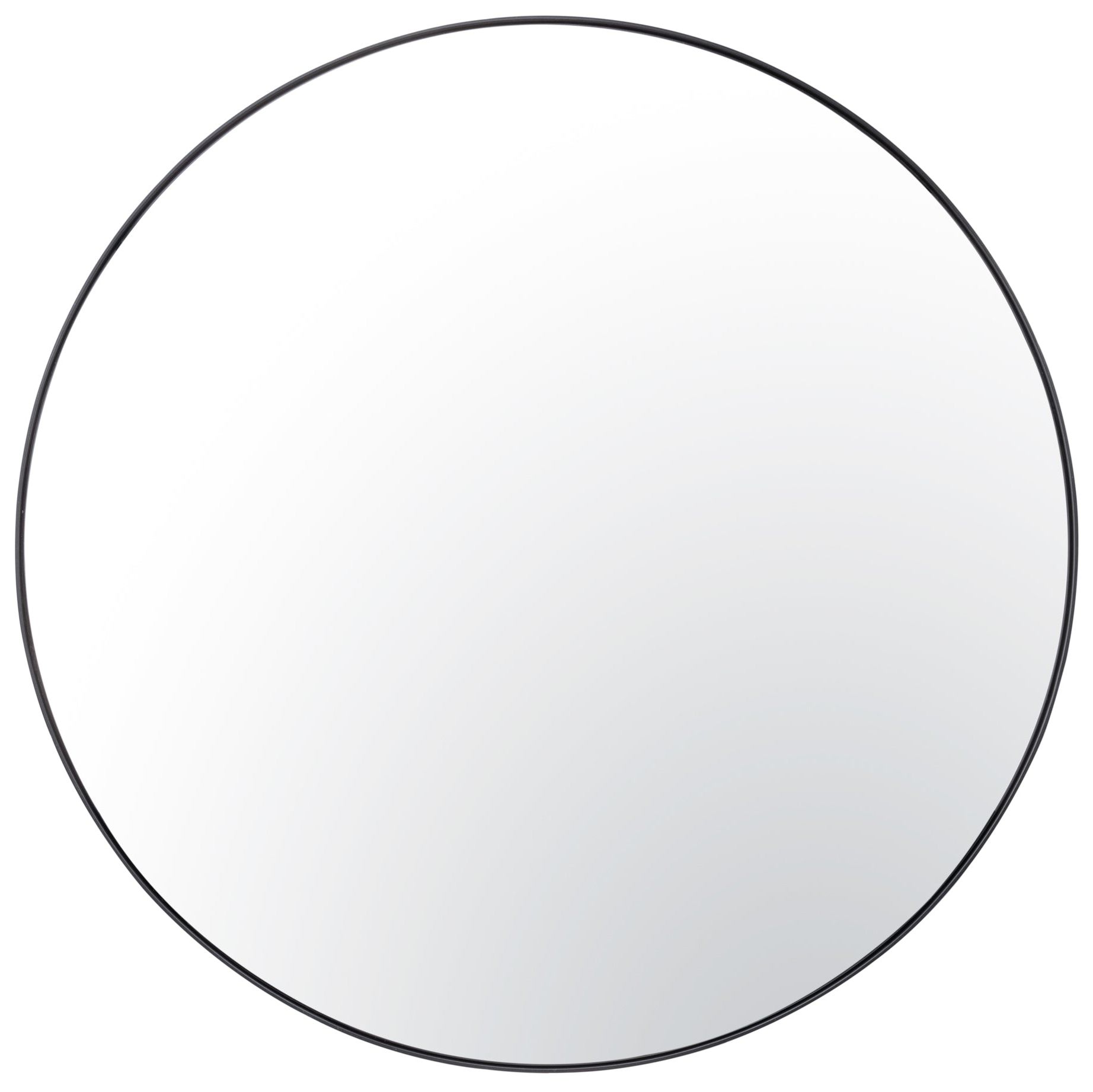 Varaluz Tablet 40-in Round Wall Mirror - Black