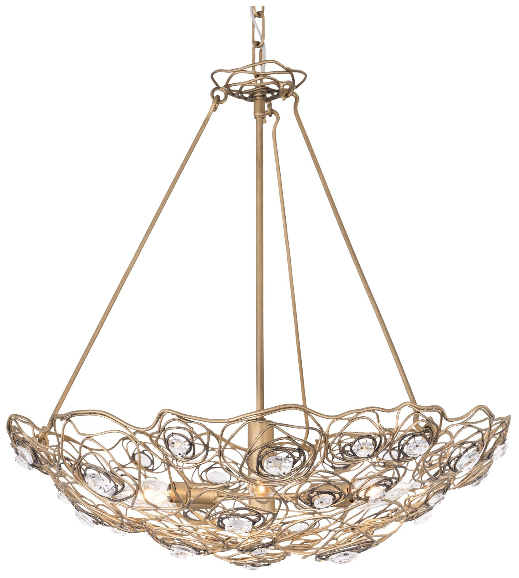 Varaluz Ethereal Rose 6-lt Inverted Pendant - Havana Gold Ombre