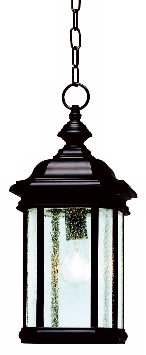 Kirkwood Black Finish 18" High Outdoor Hanging Light