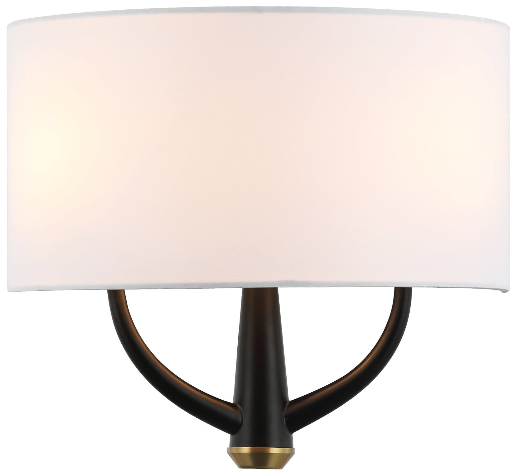 Varaluz Patchwork 2-lt Sconce - Black/satin Brass