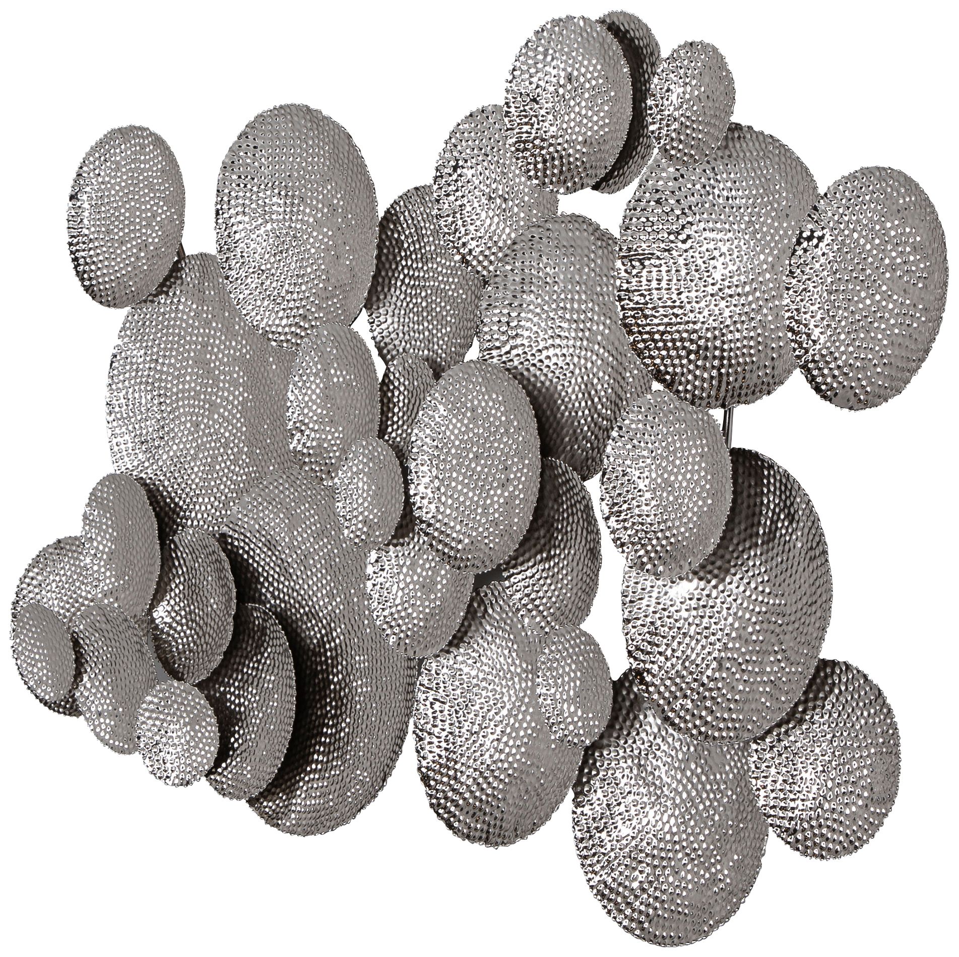 Uttermost Cassava 35 3/4" High Silver Metal Wall Art