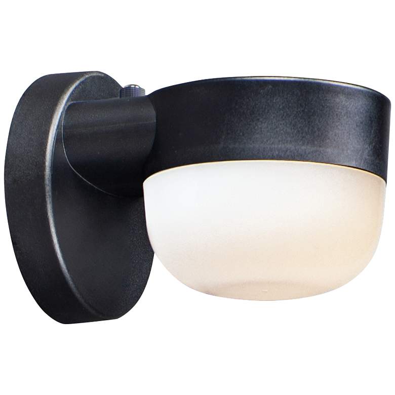 Maxim Michelle 5&quot;H Black LED Outdoor Wall Light w/ Photocell