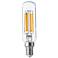 60W Equivalent T8 Clear 5.5W LED Dimmable E12 Base Bulb