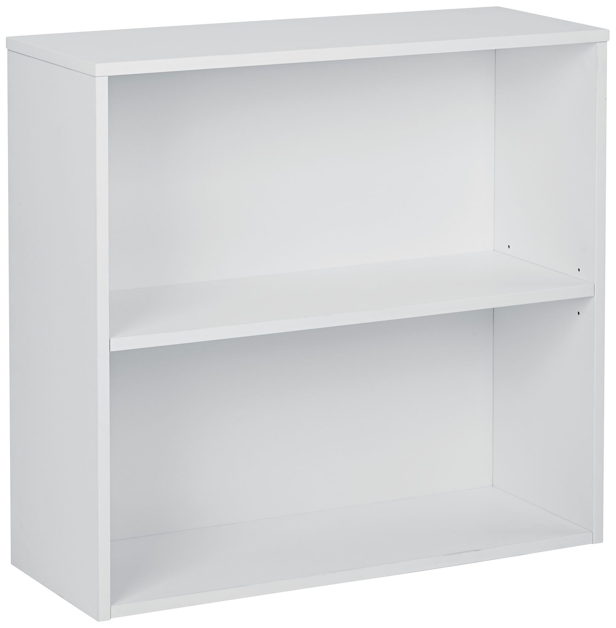 Prado 31 1/2" Wide White 2-Shelf Wood Bookcase