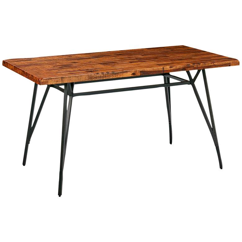 INK + IVY 68&quot; Wide Brown Adjustable Trestle Dining Table