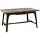 Oliver 75"W Gray and Graphite Wood Extension Dining Table
