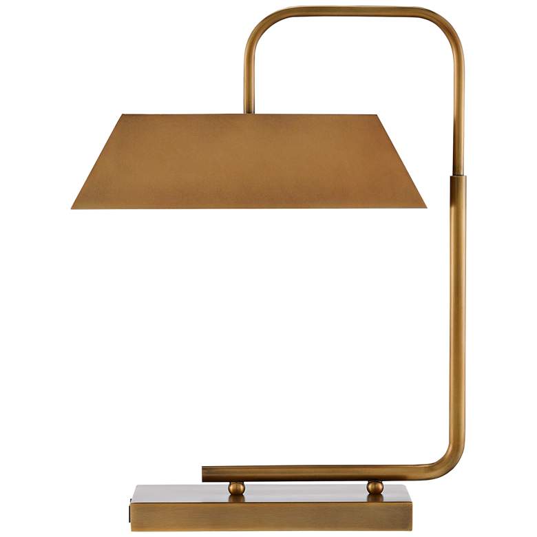 Currey and Company Hoxton Light Antique Brass USB Desk Lamp