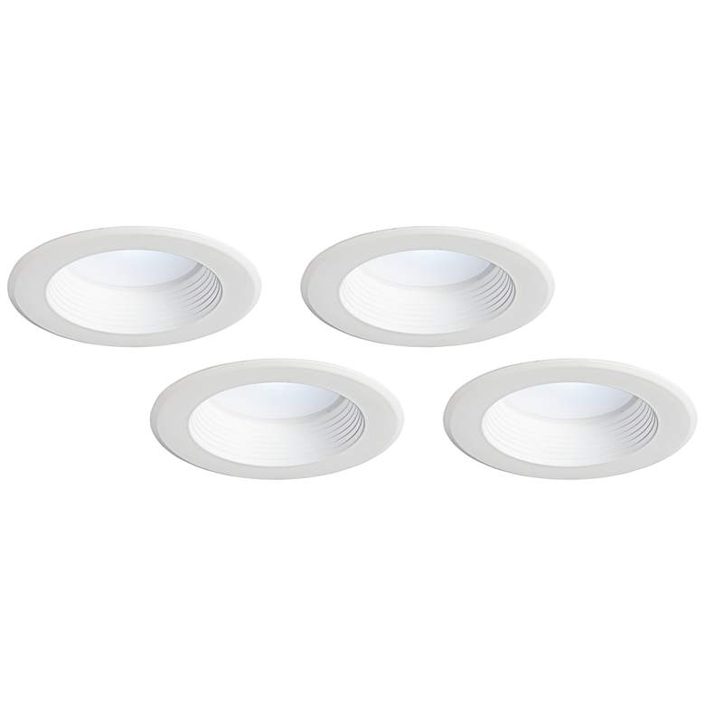 5&quot;/6&quot; White 15 Watt Dimmable LED Retrofit Trims 4-Pack