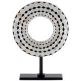 Currey and Company Rondelle 14&quot;H Black Pearl Disc Sculpture