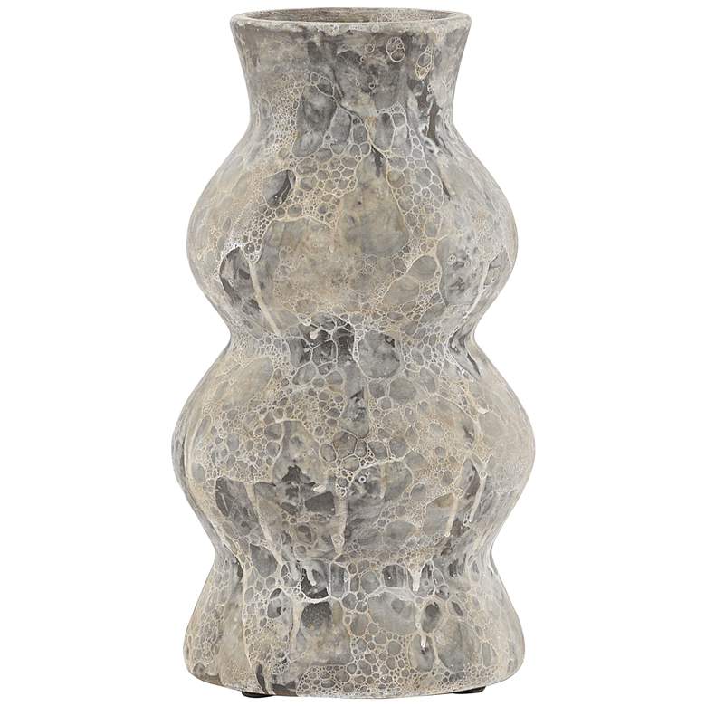 Image 1 Phonecian Cobblestone 12 1/4"H Terracotta Decorative Vase