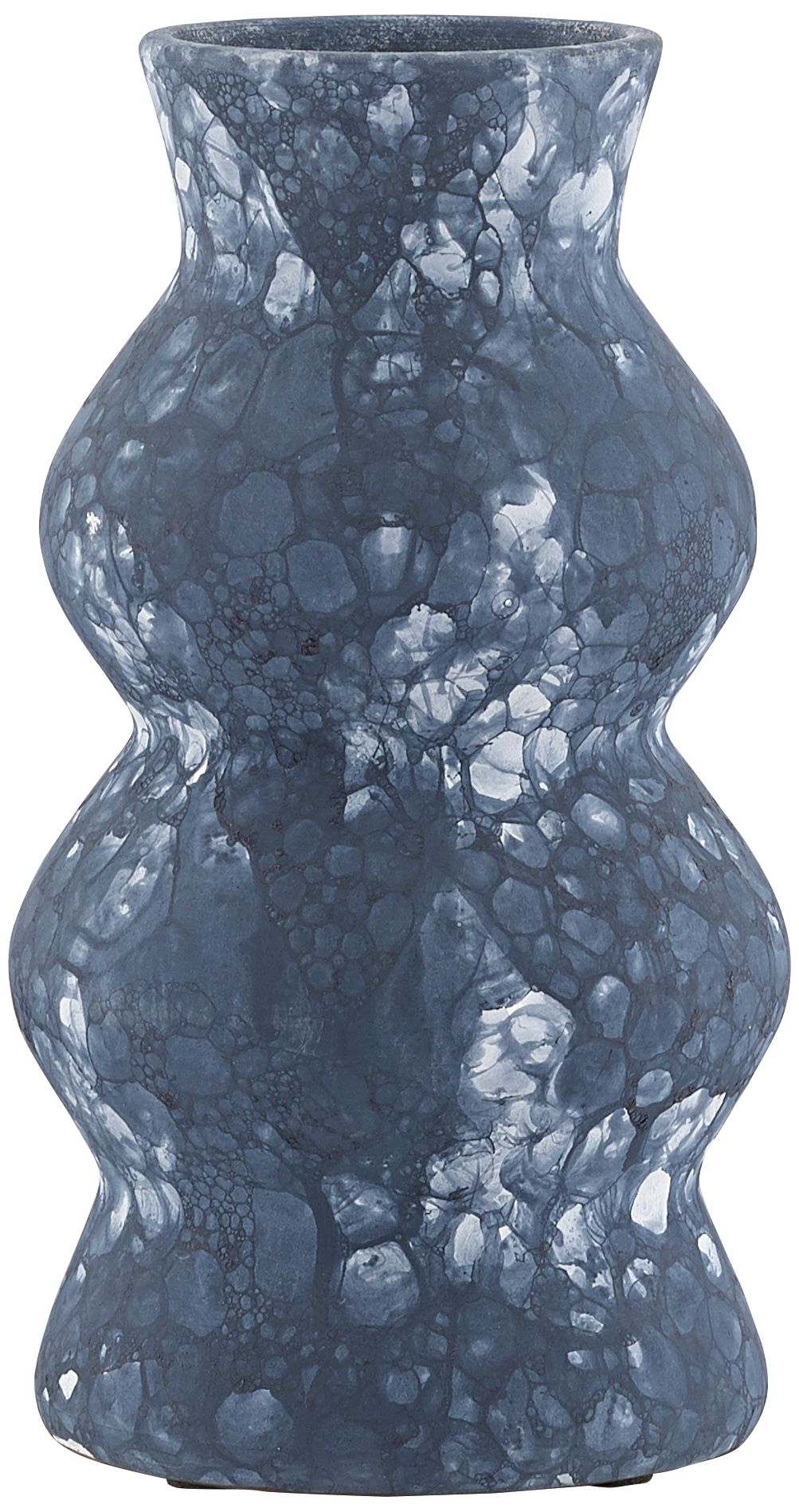 Currey and Company Phonecian Navy 12 1/4"H Terracotta Vase