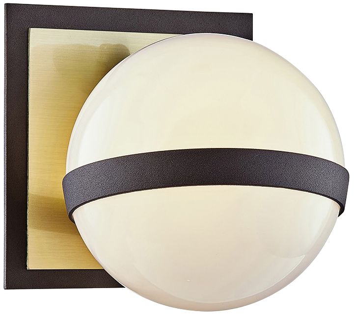 Ace 5 1/2" High Bronze and Brushed Brass Wall Sconce