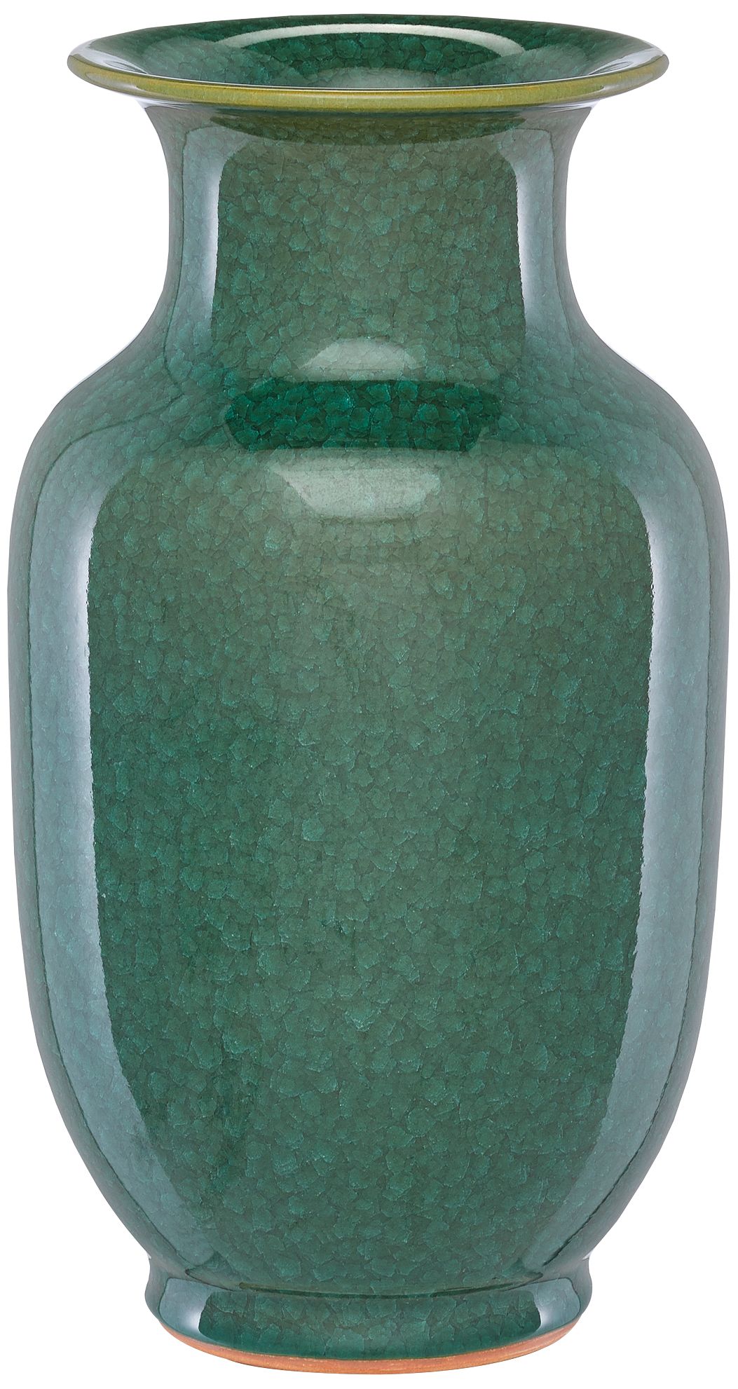 Karoo Crystalized Green 15 3/4"H Porcelain Decorative Vase