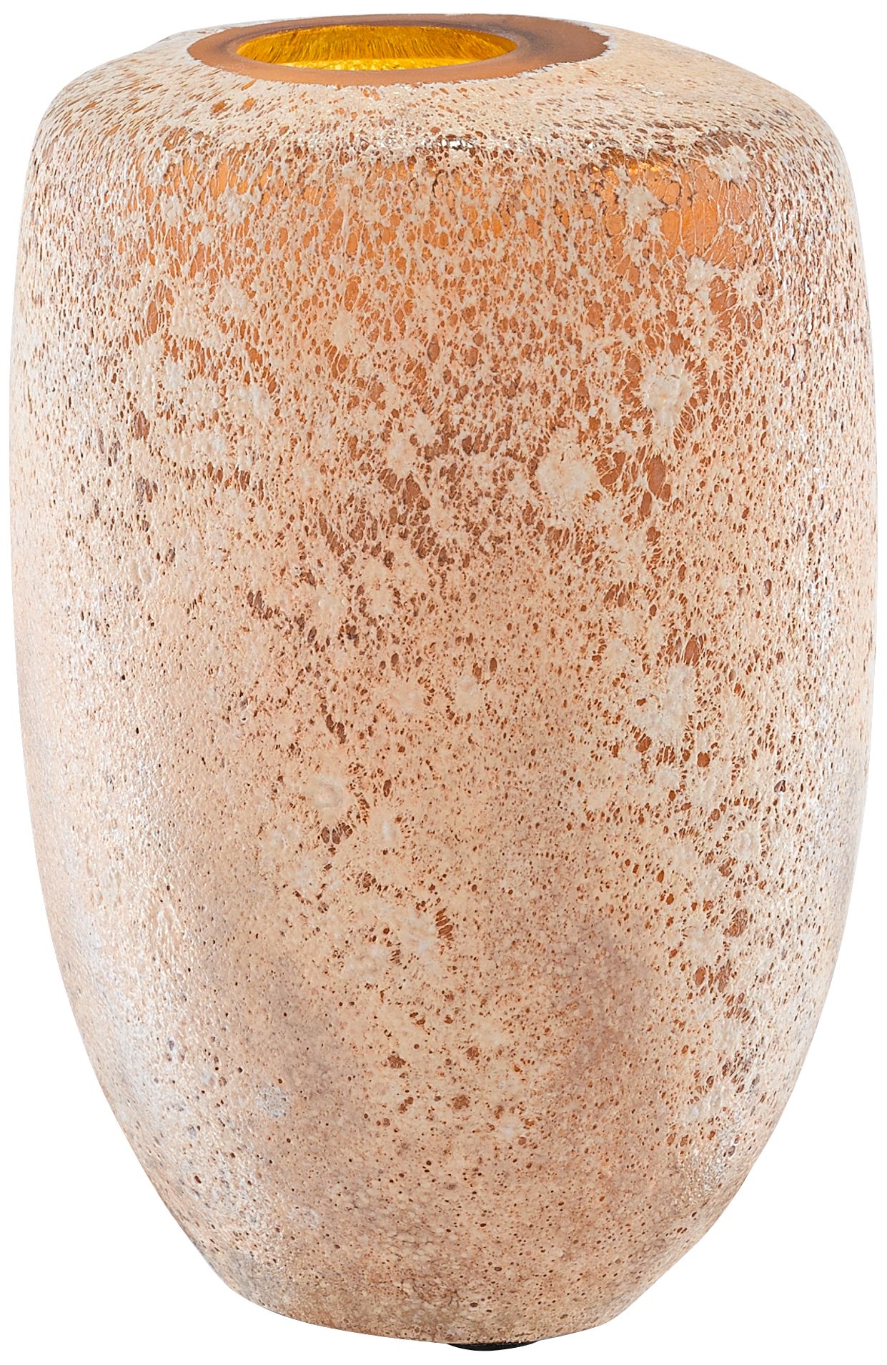 Currey and Company Mandarin Coral Sands 10" High Glass Vase