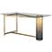 Gaye 60" Wide Ombre Antique Brass Iron Desk