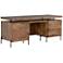 Raffael 71" Wide Antique Brown 2-Door Wood Desk